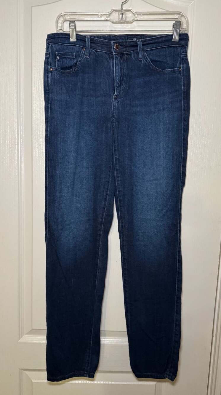 AG Adriano Goldschmied The Prima Size 27R Blue Mid-Rise Cigarette Jeans - Picture 2 of 9